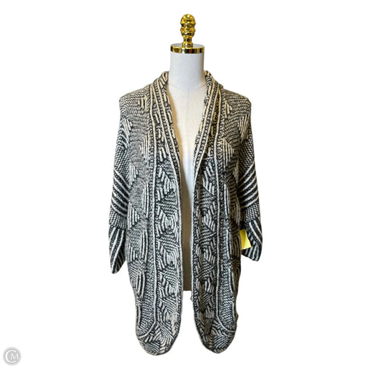 Sweater Cardigan By Altard State In Black & Cream, Size: L