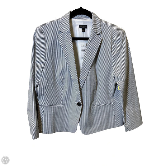 Blazer By Ann Taylor In Striped Pattern, Size: 14