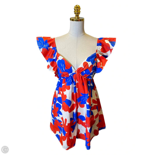 Dress Casual Midi By Peach Love Cream California In Multi-colored, Size: M