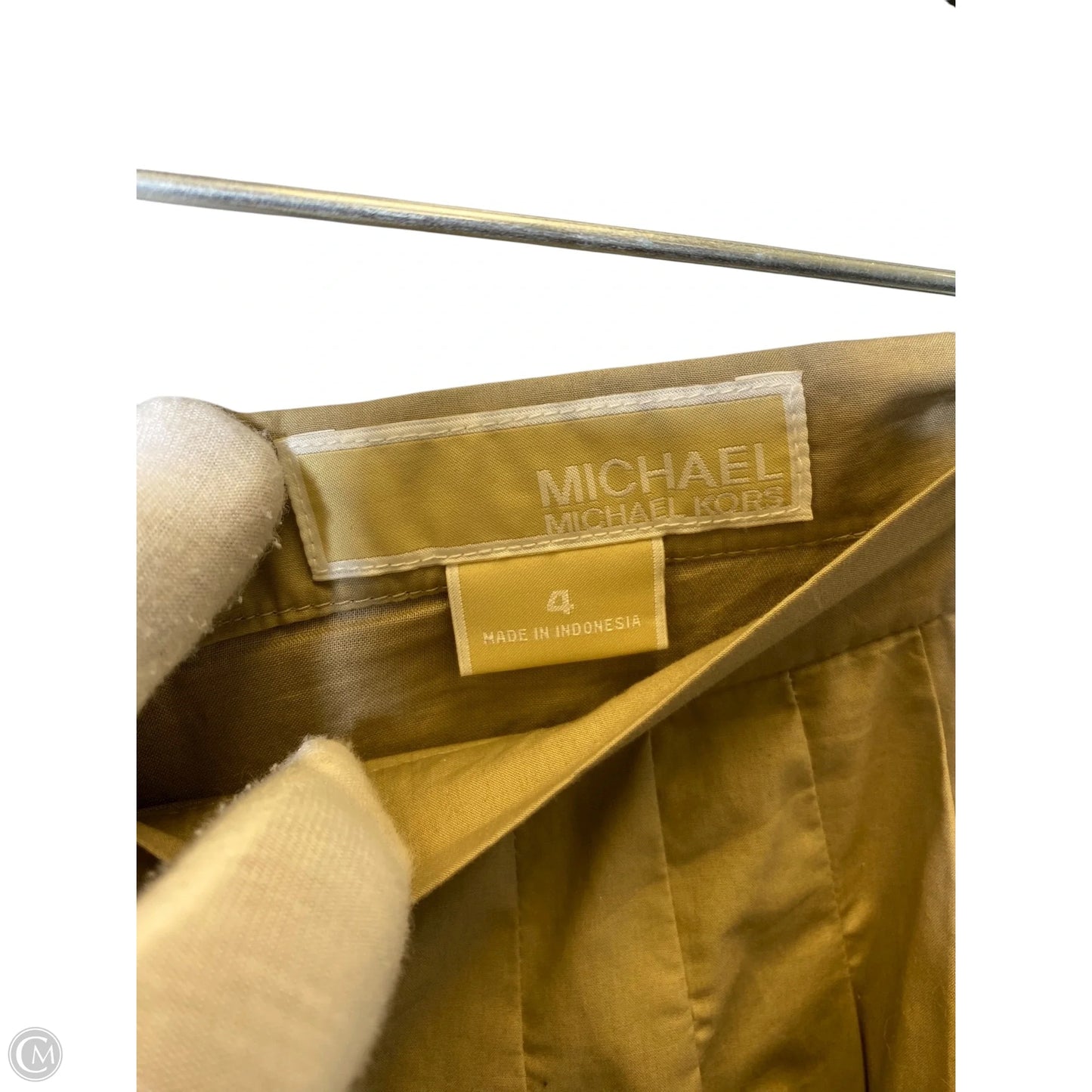 Skirt Designer By Michael Kors In Beige, Size: 4