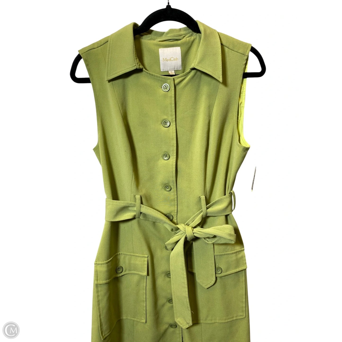 Dress Casual Midi By Modcloth In Green, Size: L