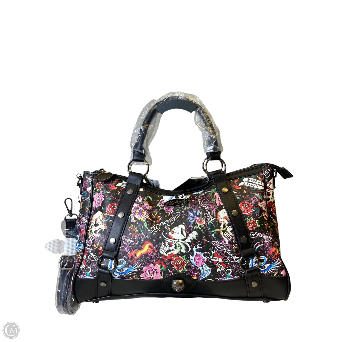 Handbag By Ed Hardy, Size: Large