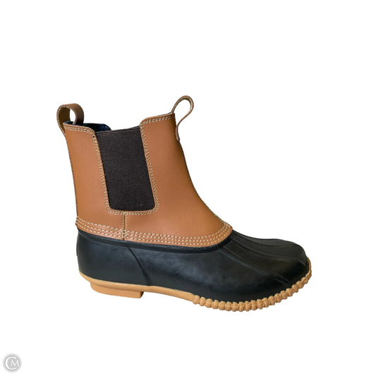 Boots Rain By Lands End In Black & Brown, Size: 10.5