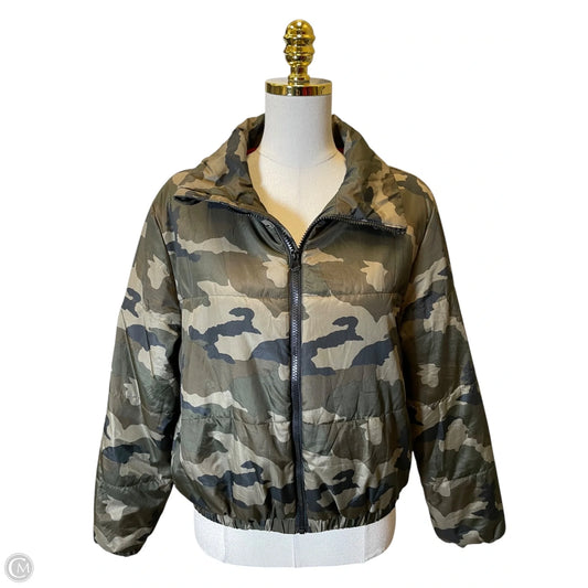 Jacket Puffer & Quilted By Wild Fable In Camouflage Print, Size: S
