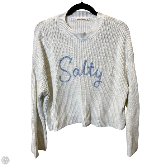 Sweater By Moon And Madison In White, Size: S