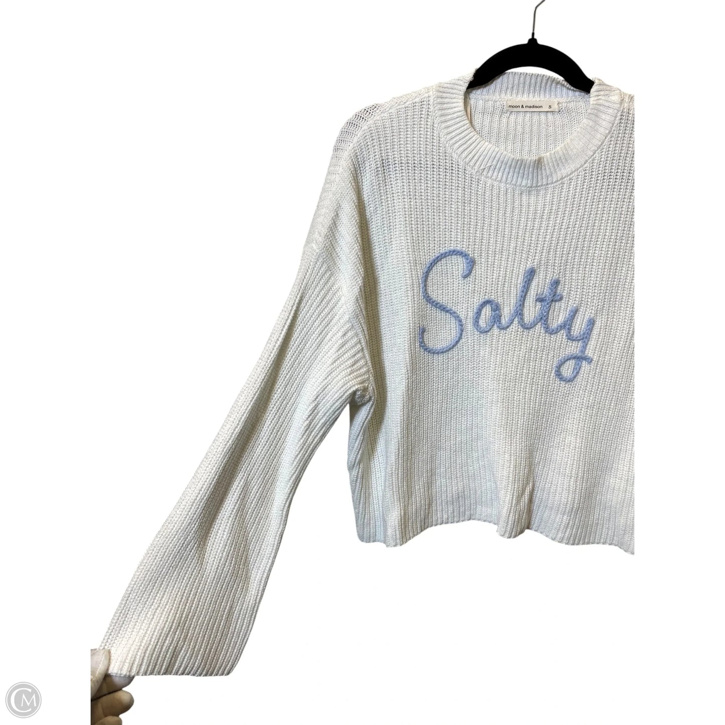 Sweater By Moon And Madison In White, Size: S