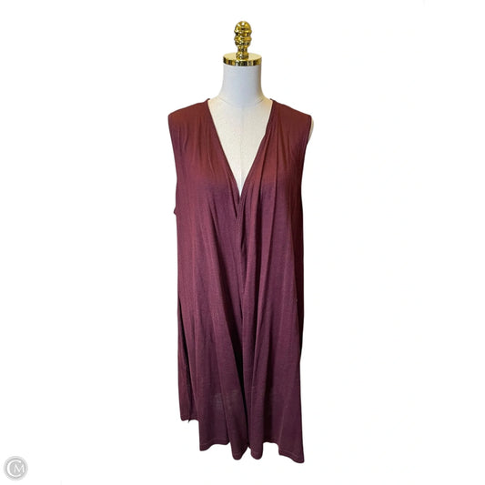 Kimono By Calvin Klein In Maroon, Size: Xl