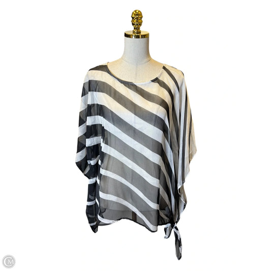 Shawl By Chicos In Black & White, Size: Xl