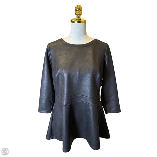 Top 3/4 Sleeve By Lane Bryant In Black, Size: 16