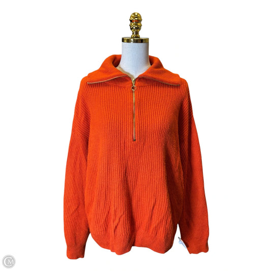 Sweater By Talbots In Orange, Size: Xl