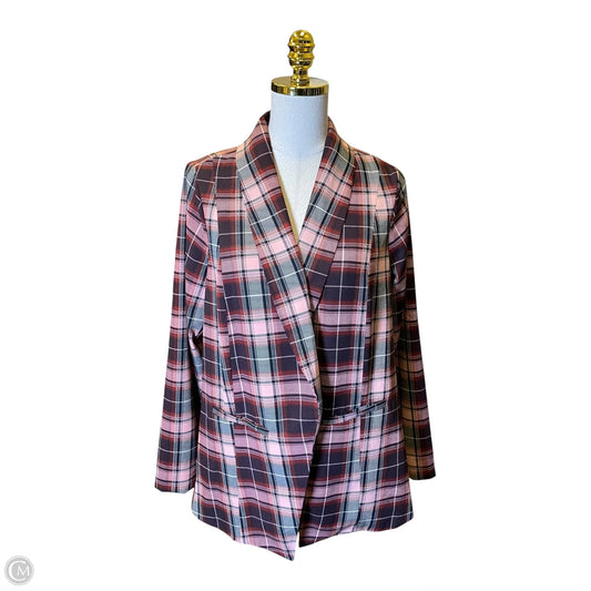 Blazer By Torrid In Plaid Pattern, Size: L