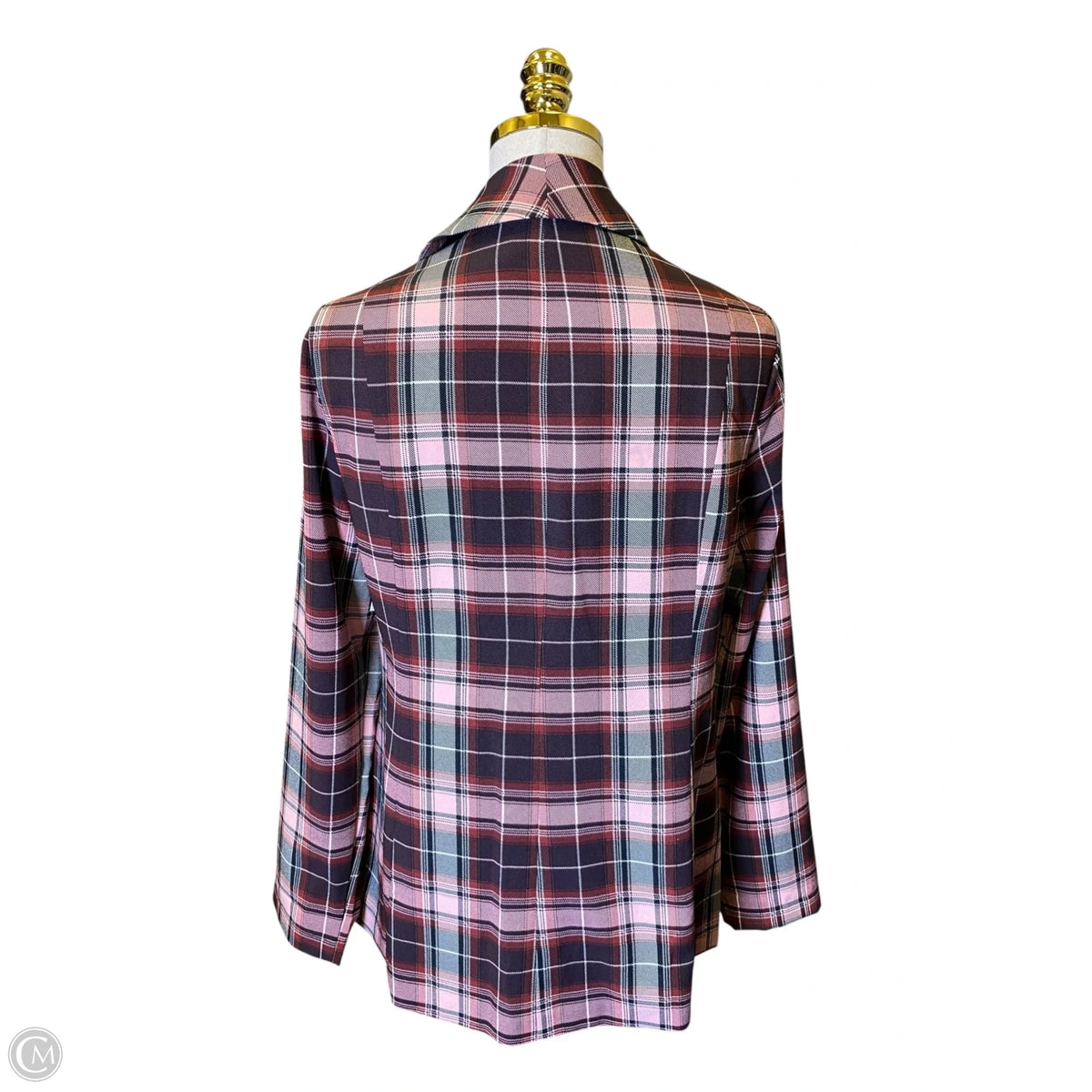 Blazer By Torrid In Plaid Pattern, Size: L