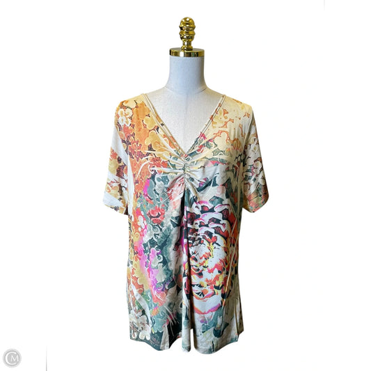 Top Short Sleeve By Lane Bryant In Multi-colored, Size: 16