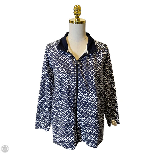 Jacket Other By Talbots In Blue & White, Size: Xl