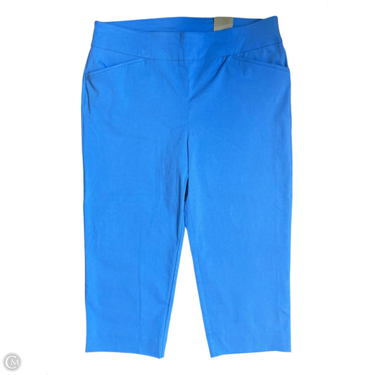 Pants Cropped By Chicos In Blue, Size: L
