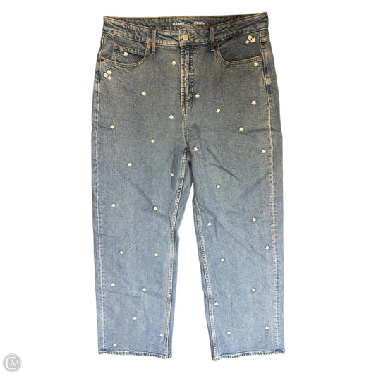Jeans Wide Leg By Old Navy In Blue Denim, Size: 14
