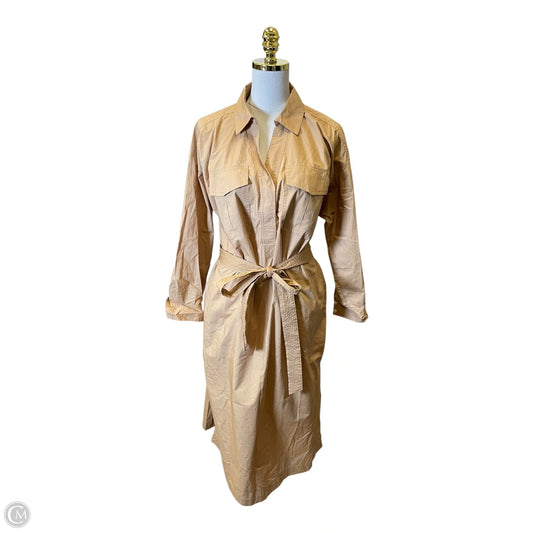Dress Casual Maxi By Loft In Tan, Size: 12