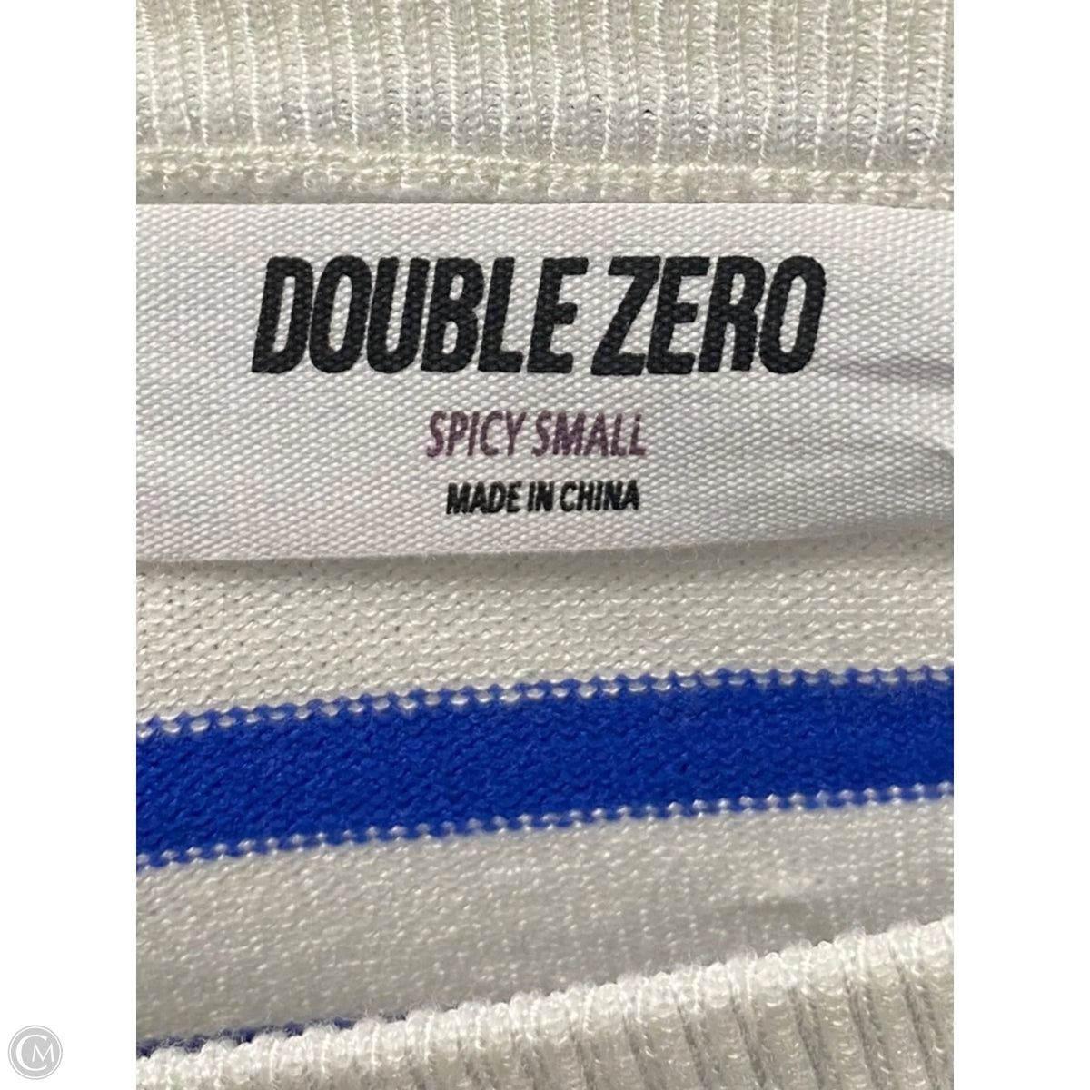 Top Short Sleeve By Double Zero In Striped Pattern, Size: S