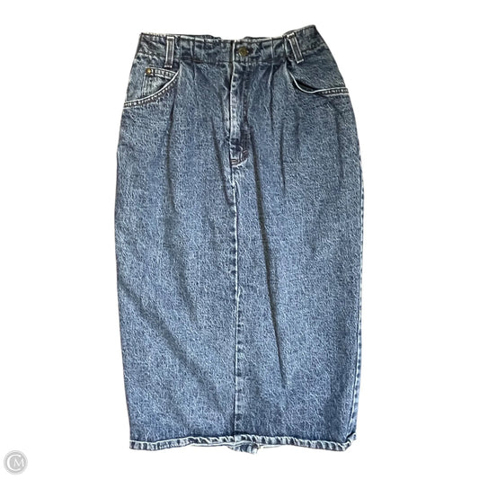 Skirt Maxi By Levis In Blue Denim, Size: S