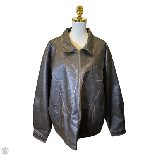 Jacket Other By Clothes Mentor In Brown, Size: Xl