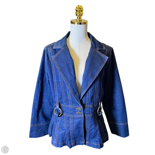Jacket Denim By Ashley Stewart In Blue Denim, Size: 14