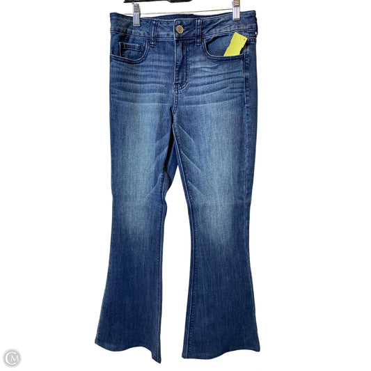 Jeans Flared By American Eagle In Blue Denim, Size: 4