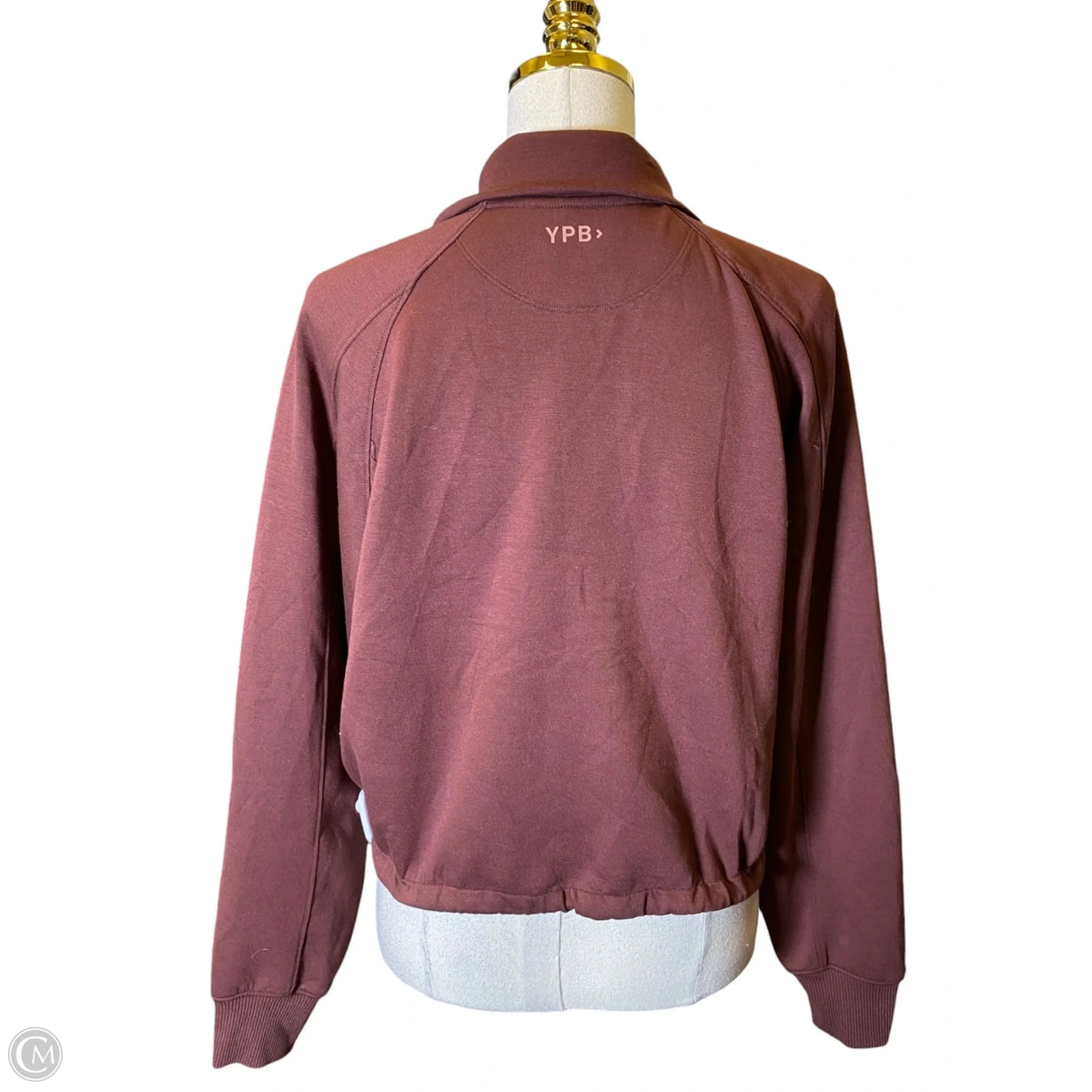 Athletic Jacket By Ypb In Maroon, Size: Xs