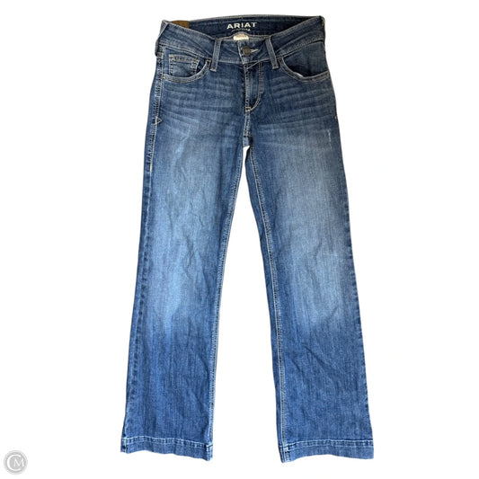 Jeans Boot Cut By Ariat In Blue Denim, Size: 2