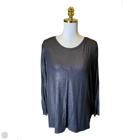 Top Long Sleeve By Chicos In Black, Size: Xxl