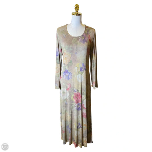 Dress Casual Maxi By Clothes Mentor In Floral Print, Size: L