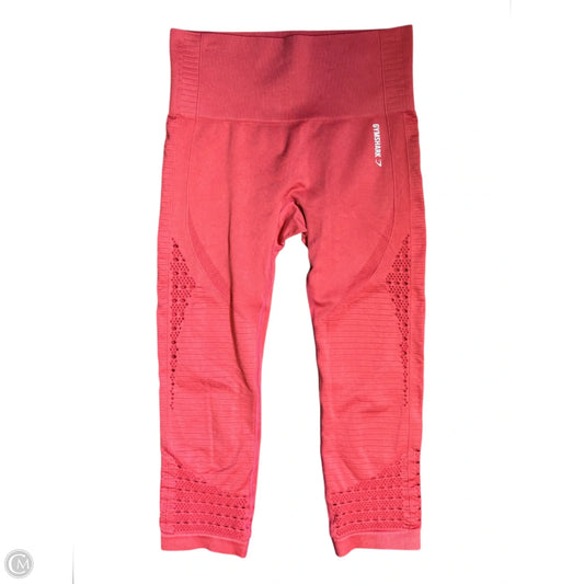 Athletic Capris By Gym Shark In Red, Size: S