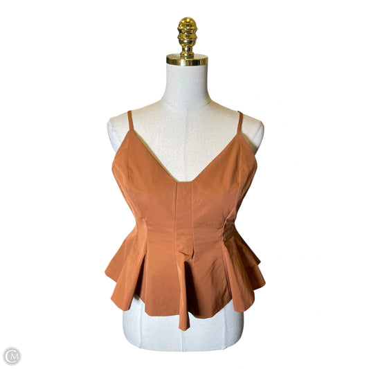 Top Sleeveless By Clothes Mentor In Brown, Size: L