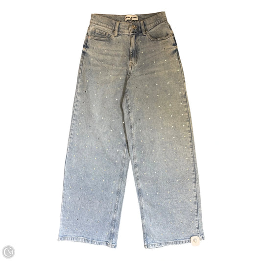 Jeans Wide Leg By Dkny In Blue & Silver, Size: 2