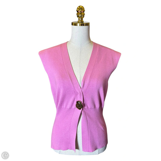 Top Sleeveless By Glam In Pink, Size: S