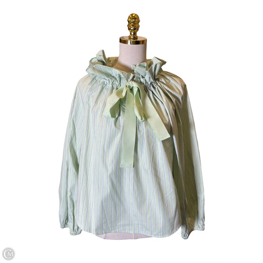 Top Long Sleeve By Free Assembly In Striped Pattern, Size: Xs