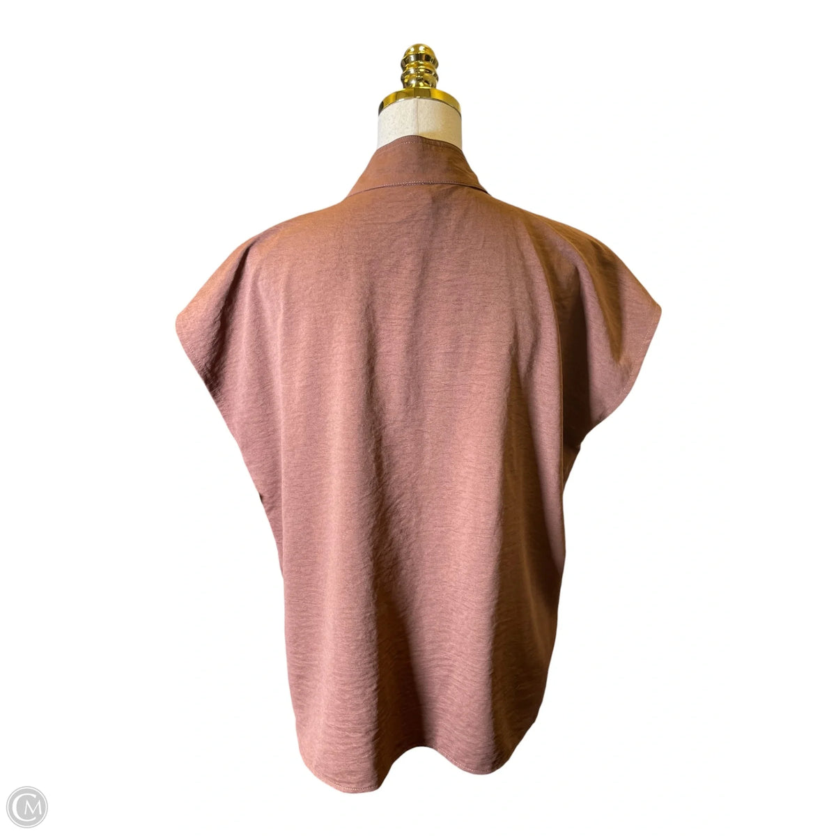 Top Sleeveless By Glam In Brown, Size: S