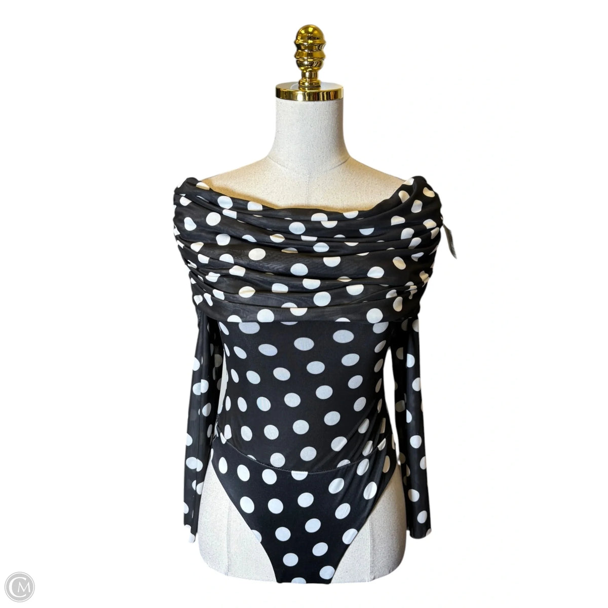 Bodysuit By Afrm In Polkadot Pattern, Size: M
