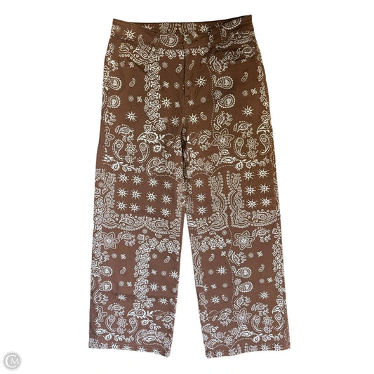 Pants Other By Clothes Mentor In Brown & White, Size: 8