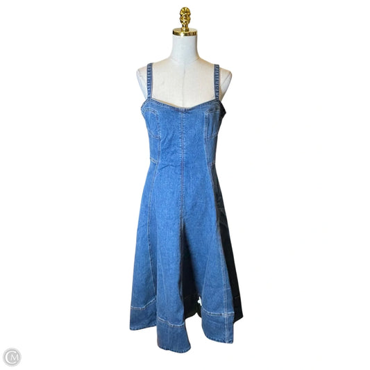 Dress Casual Midi By Eesome In Blue Denim, Size: L
