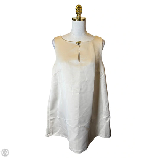 Dress Casual Midi By Glam In Beige, Size: L