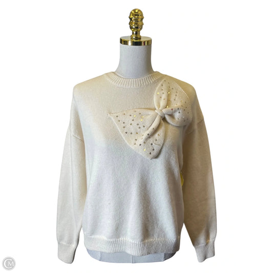 Sweater By Clothes Mentor In Cream, Size: S