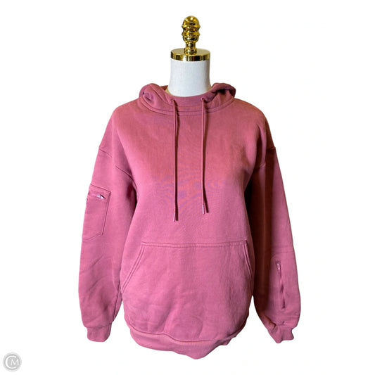 Sweatshirt Hoodie By Comfrt In Mauve, Size: Xs