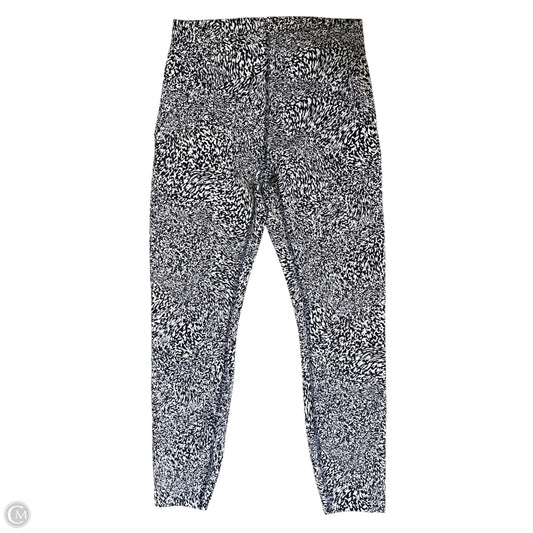 Athletic Leggings By Lululemon In Black & White, Size: 6