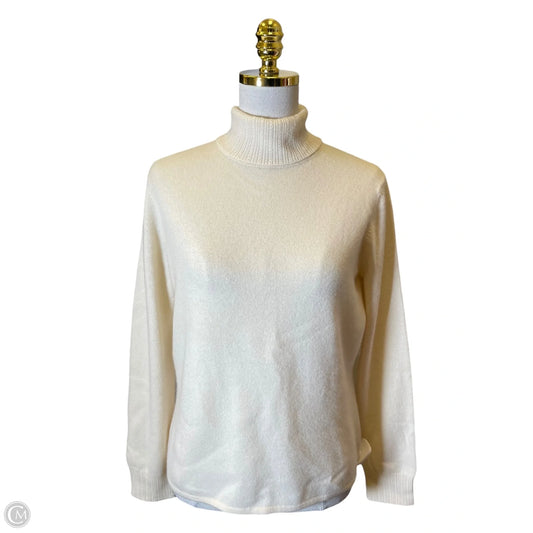 Sweater By Ann Taylor In Cream, Size: L