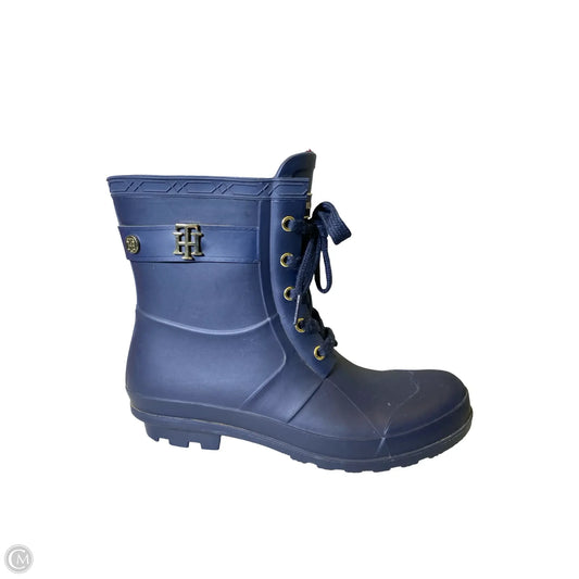 Boots Rain By Tommy Hilfiger In Navy, Size: 8