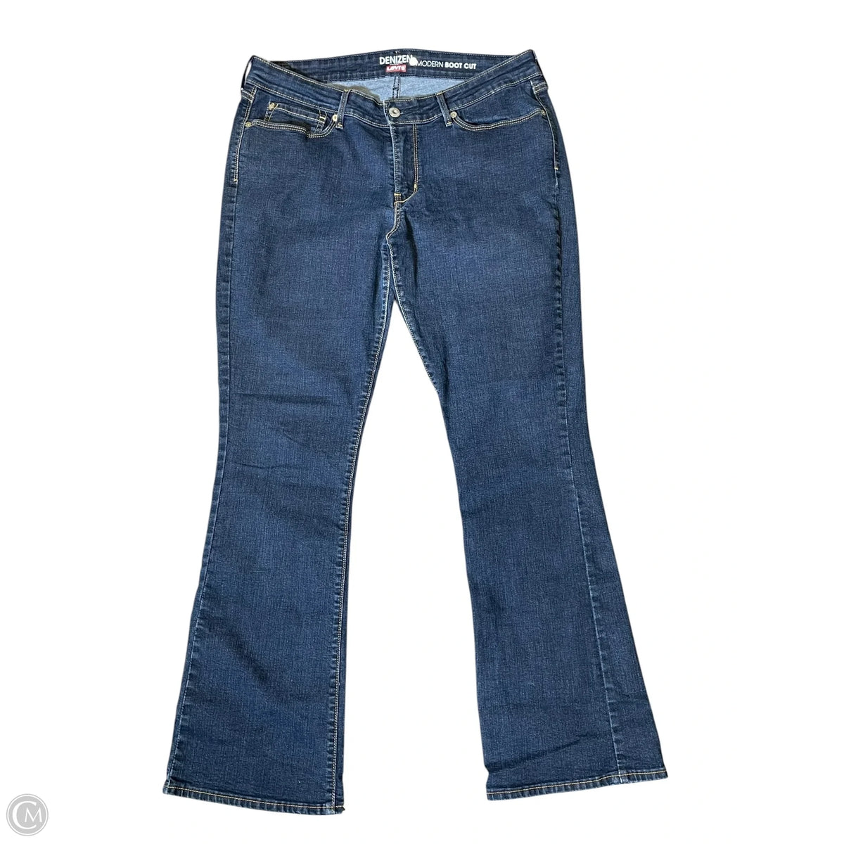 Jeans Boot Cut By Levis In Blue Denim, Size: 16