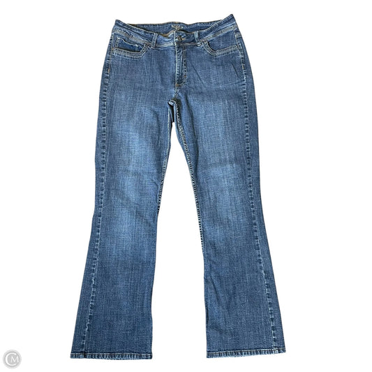 Jeans Boot Cut By Riders In Blue Denim, Size: L