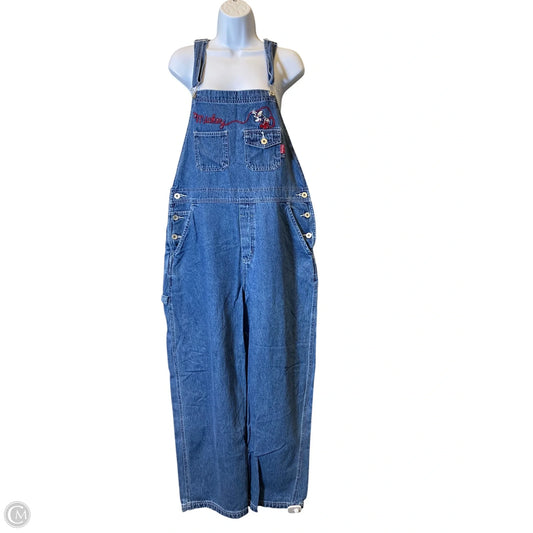 Overalls By Disney In Blue Denim, Size: Xl
