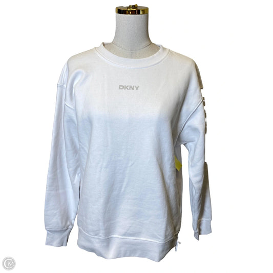 Sweatshirt Crewneck By Dkny In White, Size: S