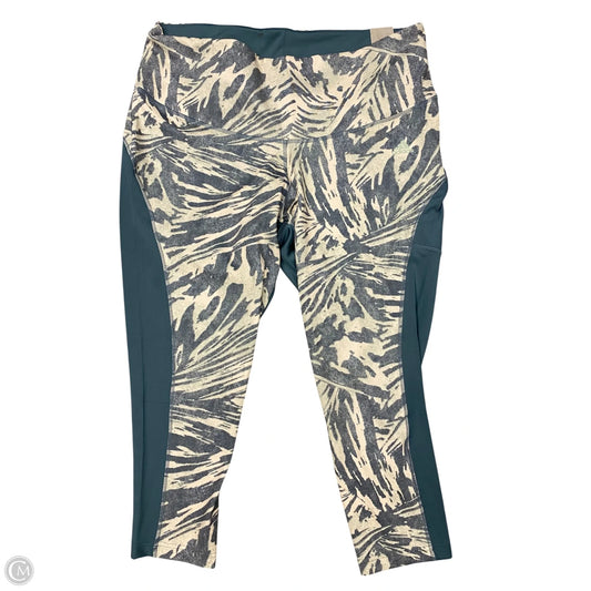 Athletic Leggings By Adidas In Animal Print, Size: 4x